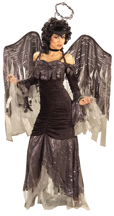 Gothic Fallen Angel Adult Costume - Click Image to Close