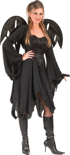 Black Rose Fairy Adult Costume - Click Image to Close