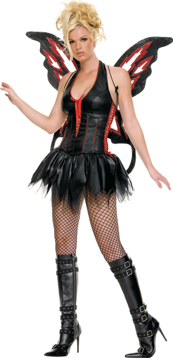 Gothic Fairy Sexy Adult Costume - Click Image to Close