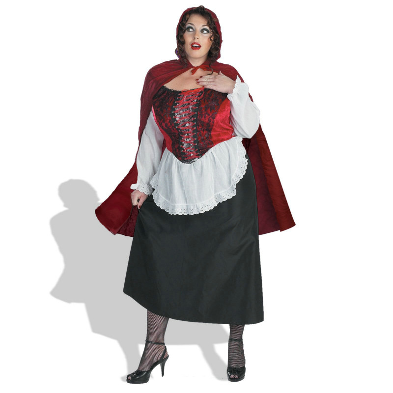 Red Riding Hood Deluxe Plus Adult Costume - Click Image to Close