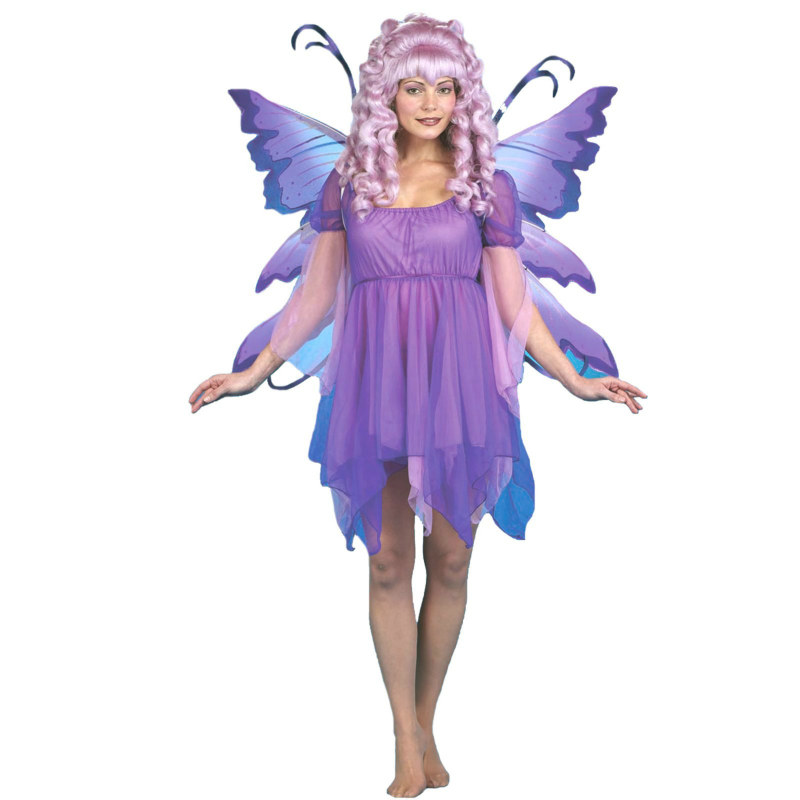 Faerie Dress (Purple) Adult Costume - Click Image to Close