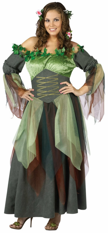Mother Nature Adult Plus Costume - Click Image to Close