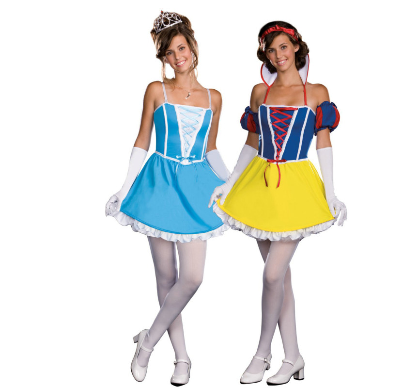 Damsels in Distress (Reversible) Teen Costume - Click Image to Close