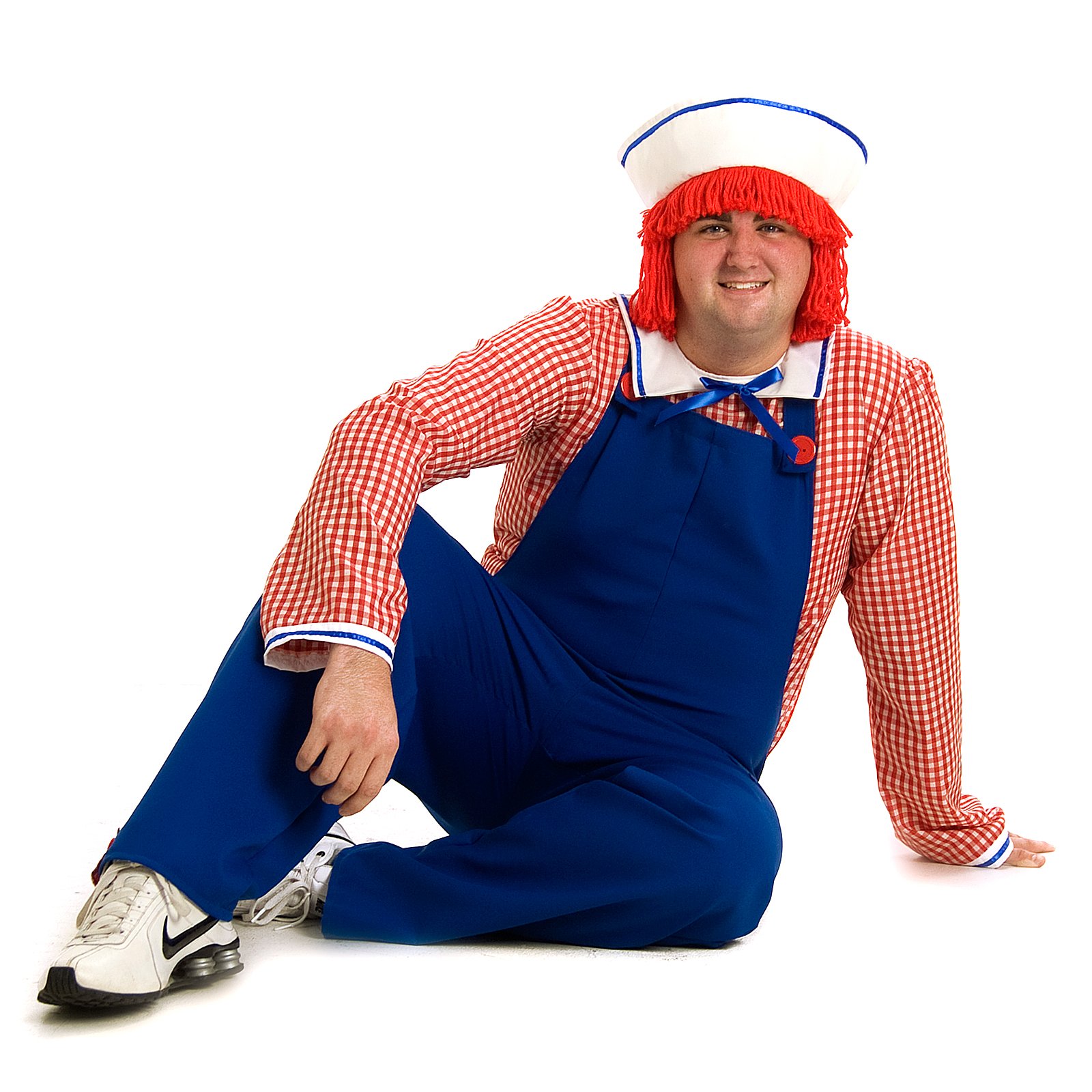 Raggedy Andy Deluxe Adult Costume - Click Image to Close