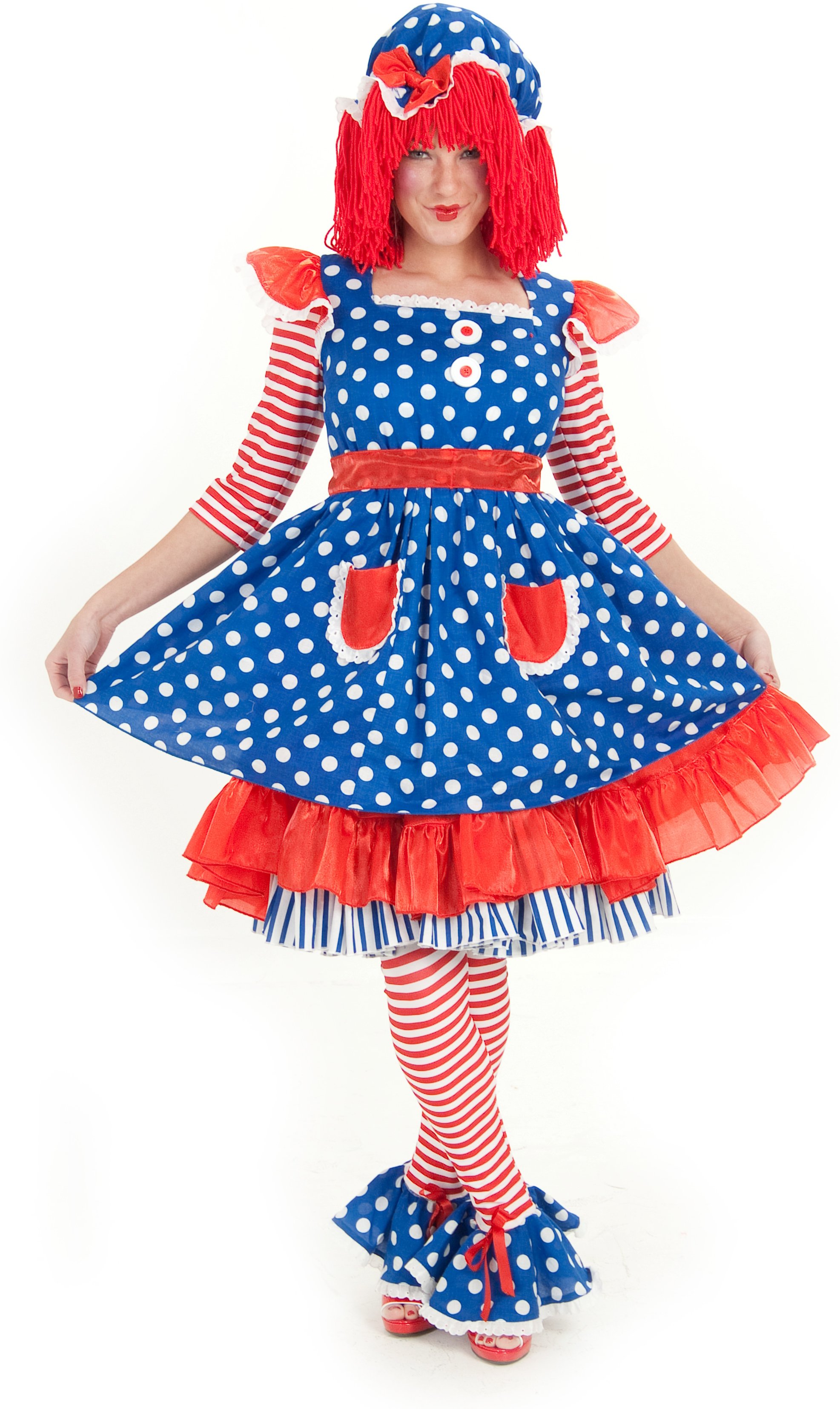 Raggedy Ann Deluxe Adult Costume - Click Image to Close