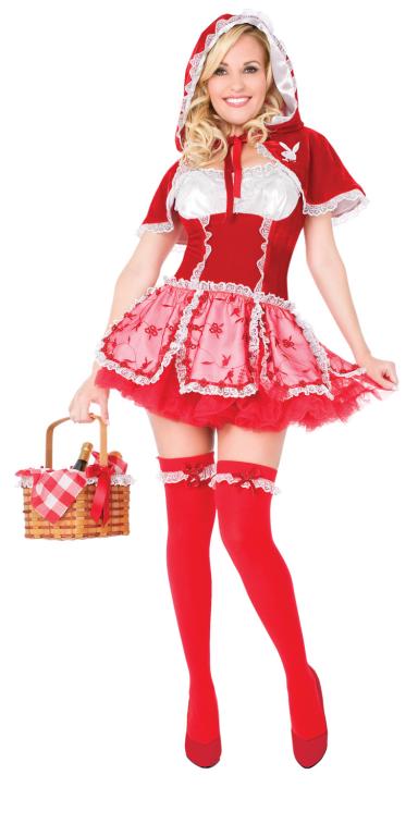 Playboy Little Red Vixen Adult Costume - Click Image to Close