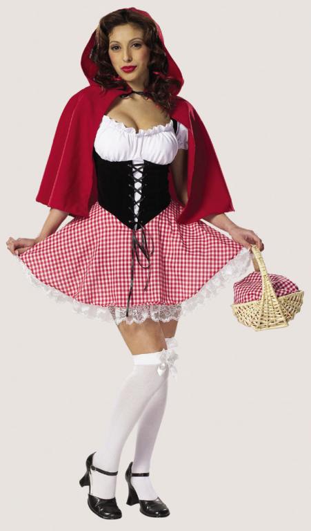 Hot Red Riding Hood Adult Costume - Click Image to Close