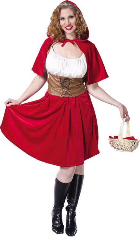 Red Riding Hood Plus Size Adult Costume - Click Image to Close