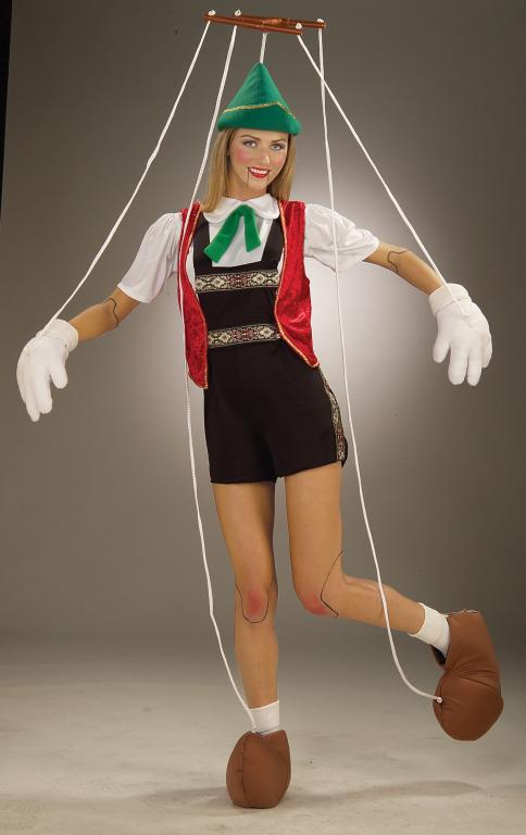 Adult Marionette Puppet Strings Pinocchio Fancy Dress Costume Accessory