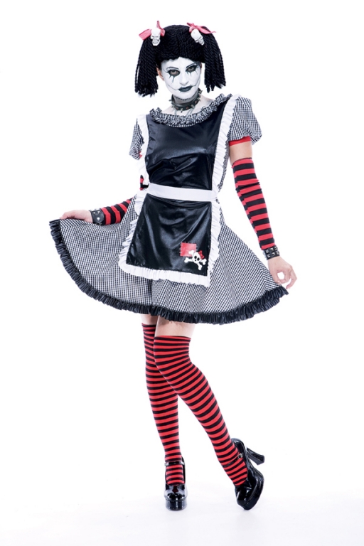 Gothic Rag Doll Adult Costume - Click Image to Close