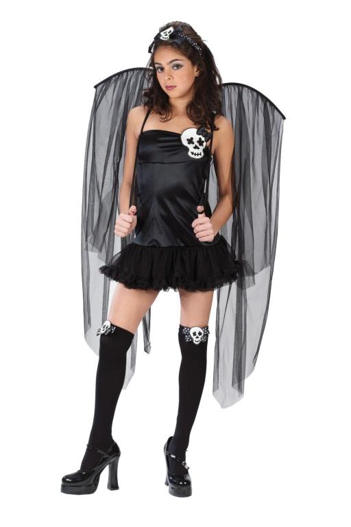 Sexy Skull Fairy Teen Costume - Click Image to Close