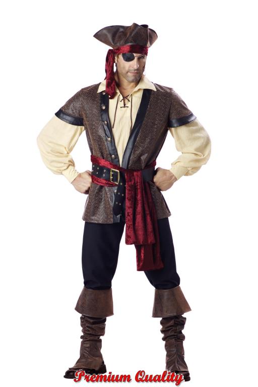 Rustic Pirate Adult Costume - Click Image to Close