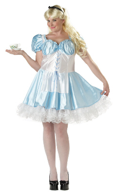 Sexy Alice In Wonderland Plus Size Adult Costume
