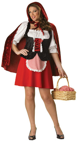 Red Riding Hood Plus Size Costume - Click Image to Close