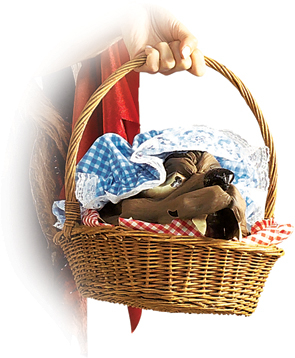 Wolf Head In A Basket - Click Image to Close