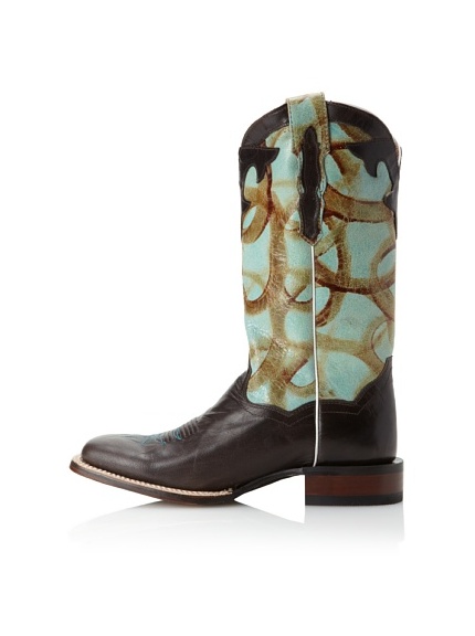 Dan Post Women's Roka Western (Brown/Turquoise)