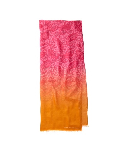 Jonathan Saunders Women's Paisley Scarf (Magenta/Apricot)