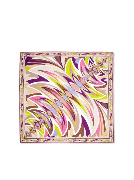 Emilio Pucci Women's Flare Square Scarf (Violet)