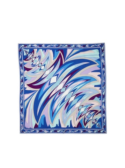 Emilio Pucci Women's Flare Square Scarf (Blue)