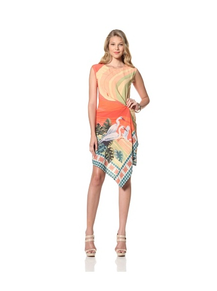 Eva Franco Women's Eden Sleeveless Printed Dress (St. Tropez)