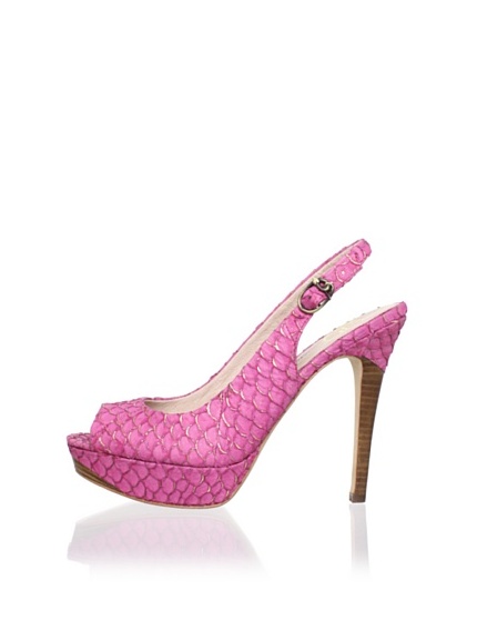 House of Harlow 1960 Women's Nadya Open-Toe Slingback (Fuchsia)