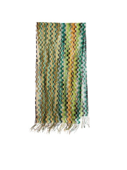 Missoni Women's Abstract Multi Scarf, Green/Rust