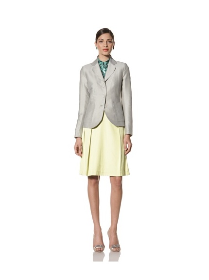 Jonathan Saunders Women's Windsor Polka Dot Fitted Jacket (Steel/Sherbet)