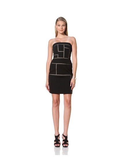 MARTIN GRANT Women's Bustier Ladder Dress (Black)