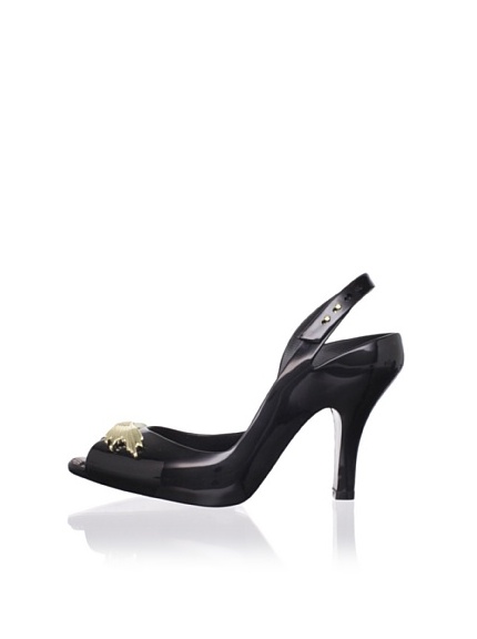 Melissa Women's Lady Dragon Jason Slingback Pump (Black)