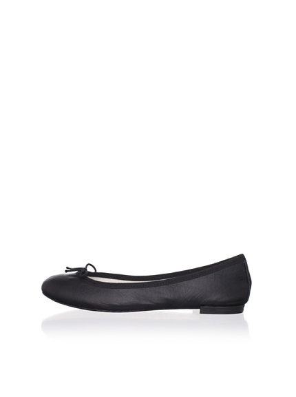 REPETTO Women's BB Calfskin Ballet Flat (Black)