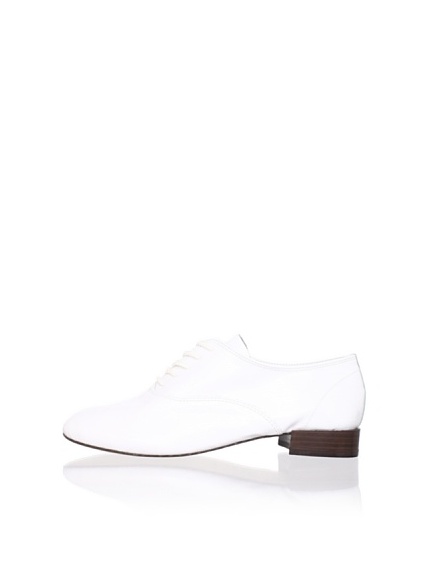 REPETTO Women's Zizi Patent Oxford (White)