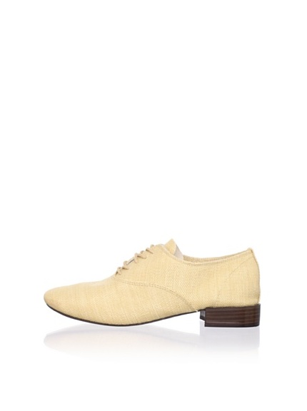 REPETTO Women's Zizi Raffia Lace-Up (Cream)