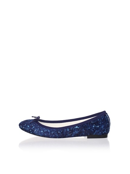 REPETTO Women's BB Speckled Ballet Flat (Dark Blue)