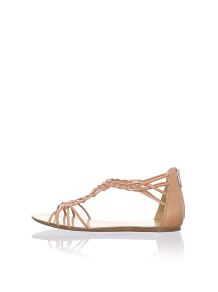 Sigerson Morrison Women's Rafee Flat Sandal (Natural)