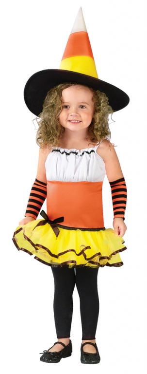 Candy Corn Witch Toddler Costume - Click Image to Close