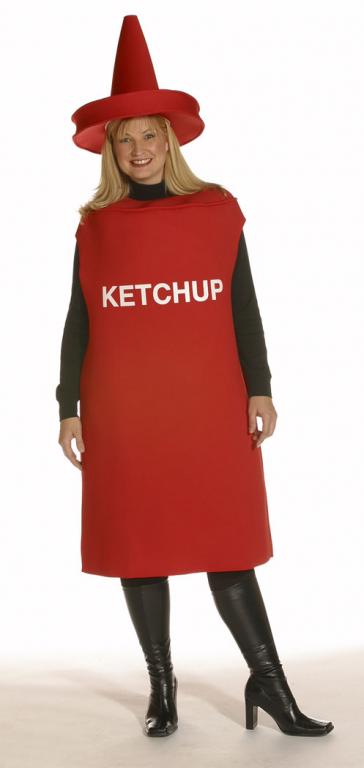 Ketchup Bottle Plus Size Adult Costume