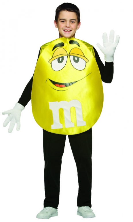 Yellow M&M Costume - Click Image to Close