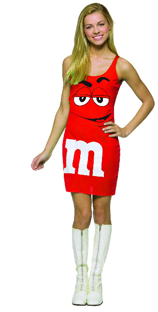 Red M&M Tank Dress Costume - Click Image to Close