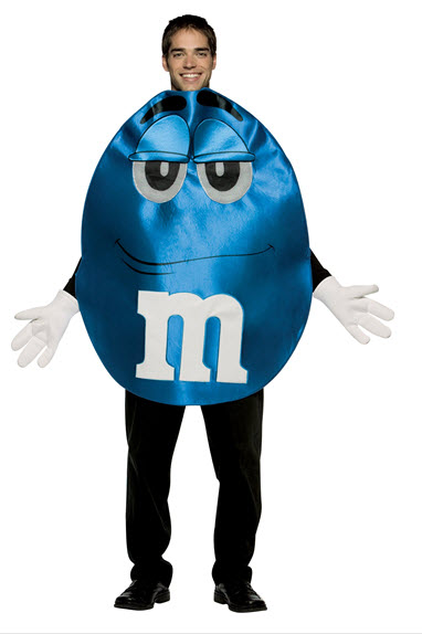 M&Ms Blue Deluxe Adult Costume - Click Image to Close