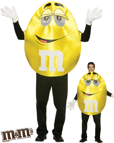 M&Ms Yellow Deluxe Adult Costume - Click Image to Close