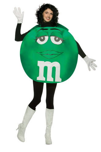 M&M Green Adult Costume - Click Image to Close
