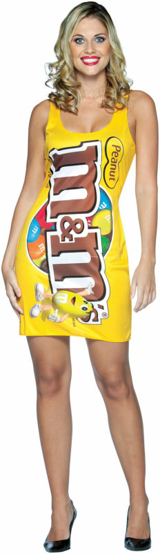 M&M's Peanut Tank Dress Adult Costume - Click Image to Close