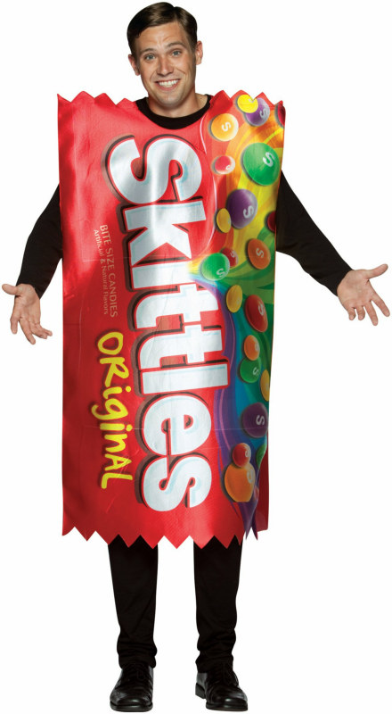 Skittles Wrapper Adult Costume - Click Image to Close