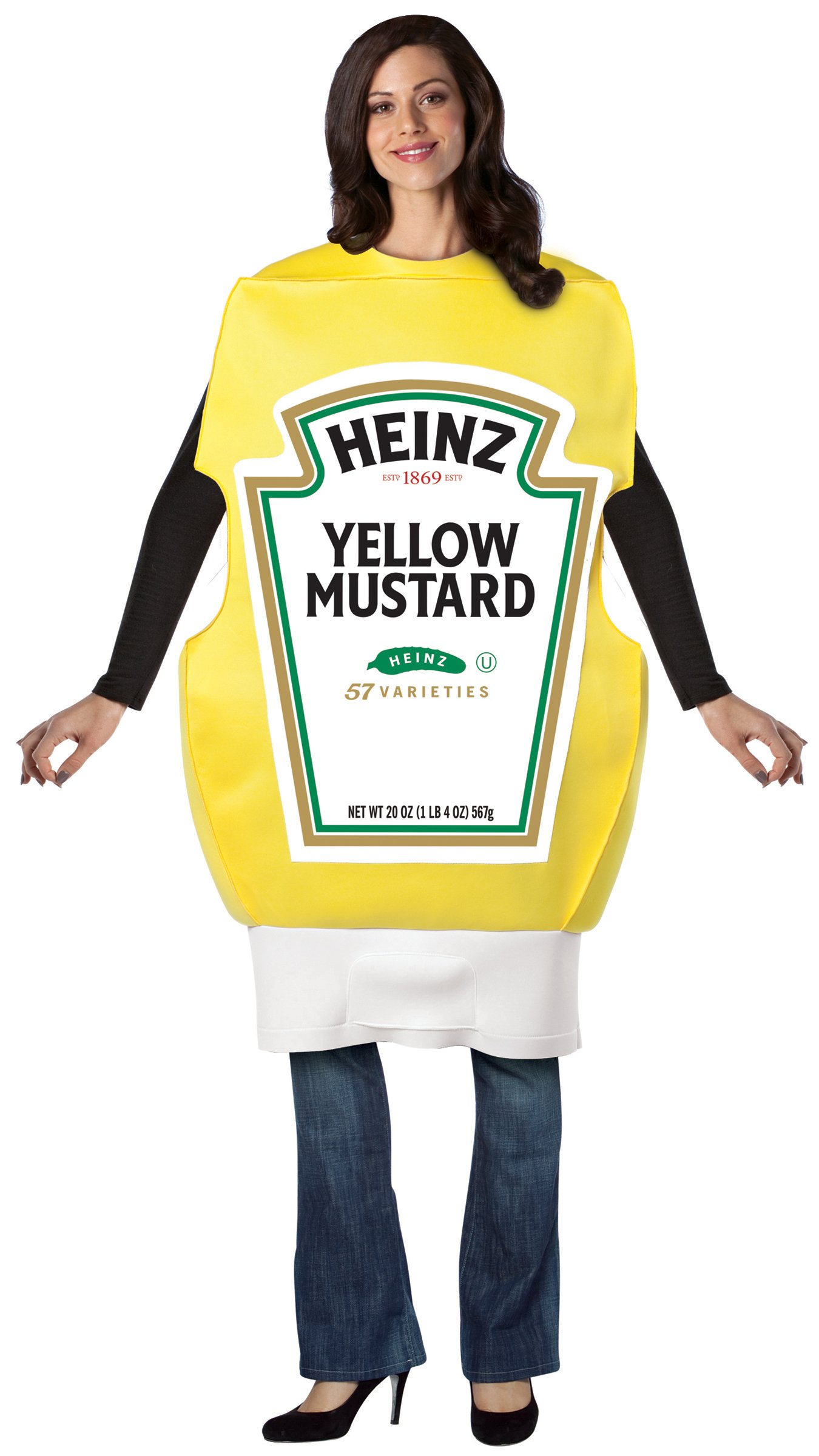 Heinz Mustard Squeeze Bottle Adult Costume - Click Image to Close