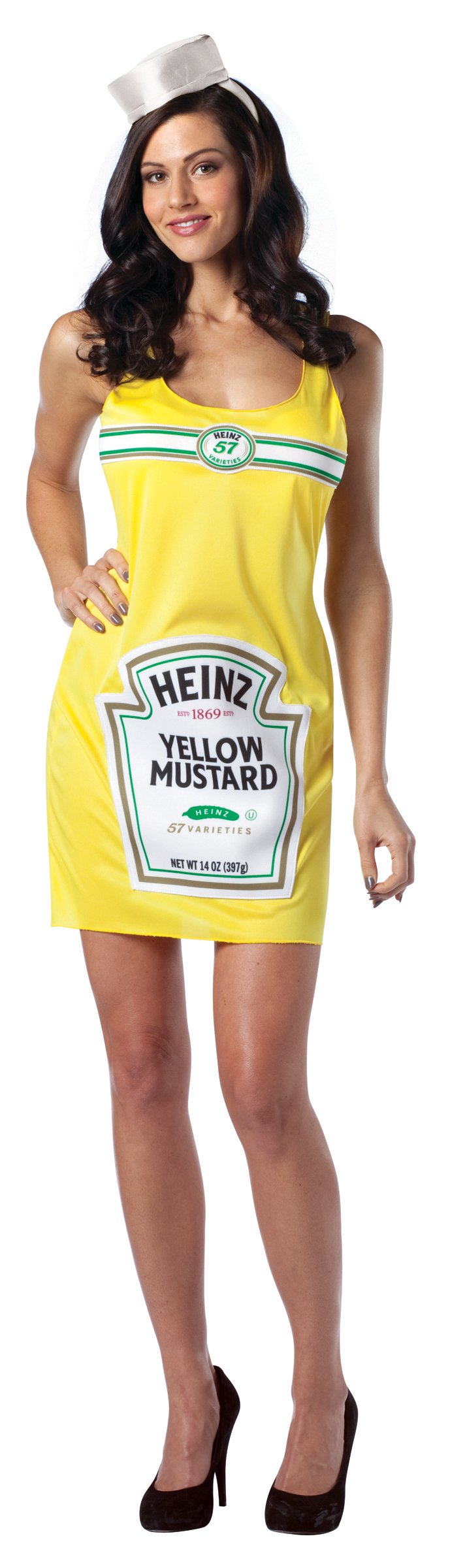 Heinz Mustard Tank Dress Adult Costume - Click Image to Close