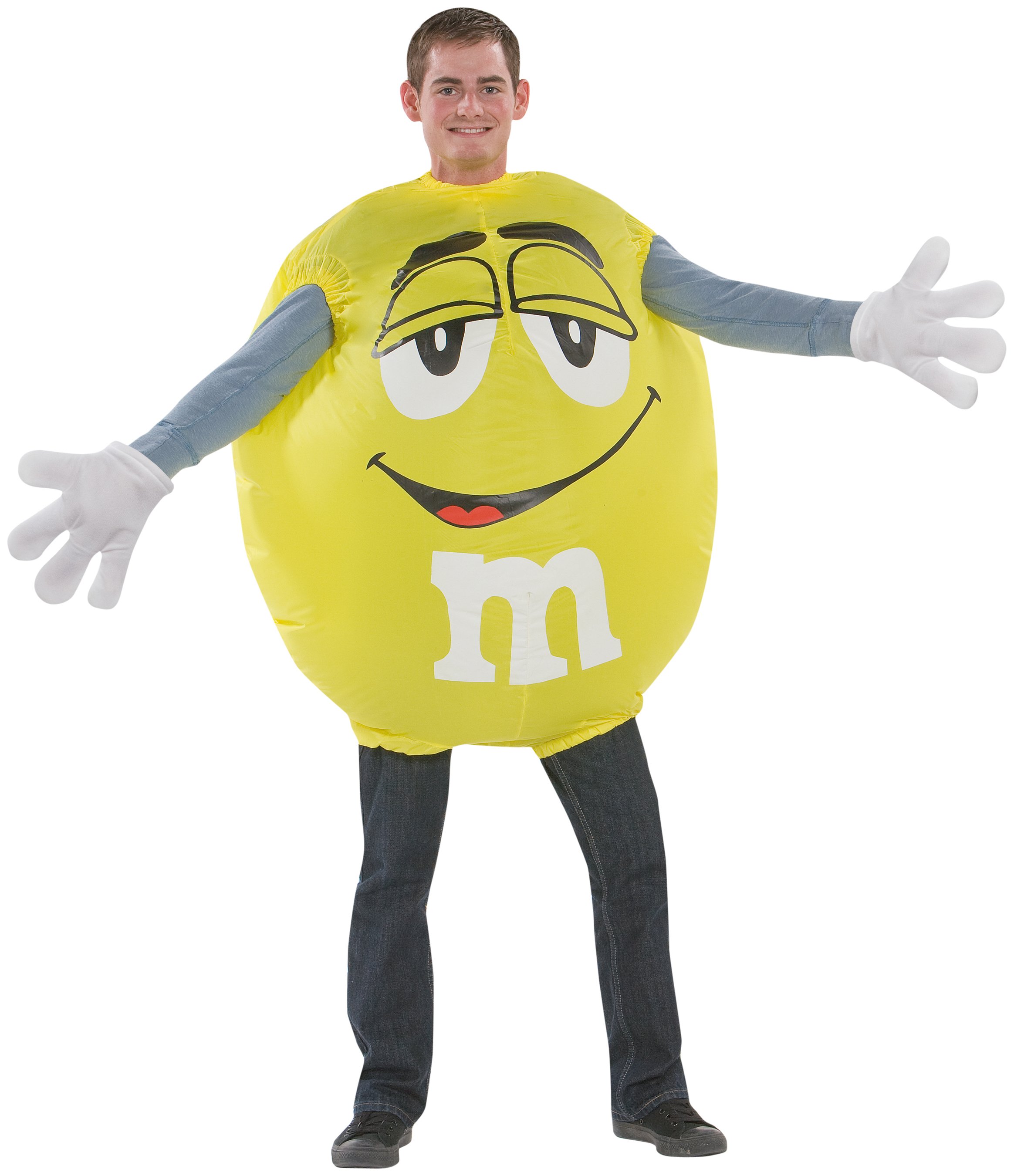 Yellow M&M Inflatable Adult Costume - Click Image to Close