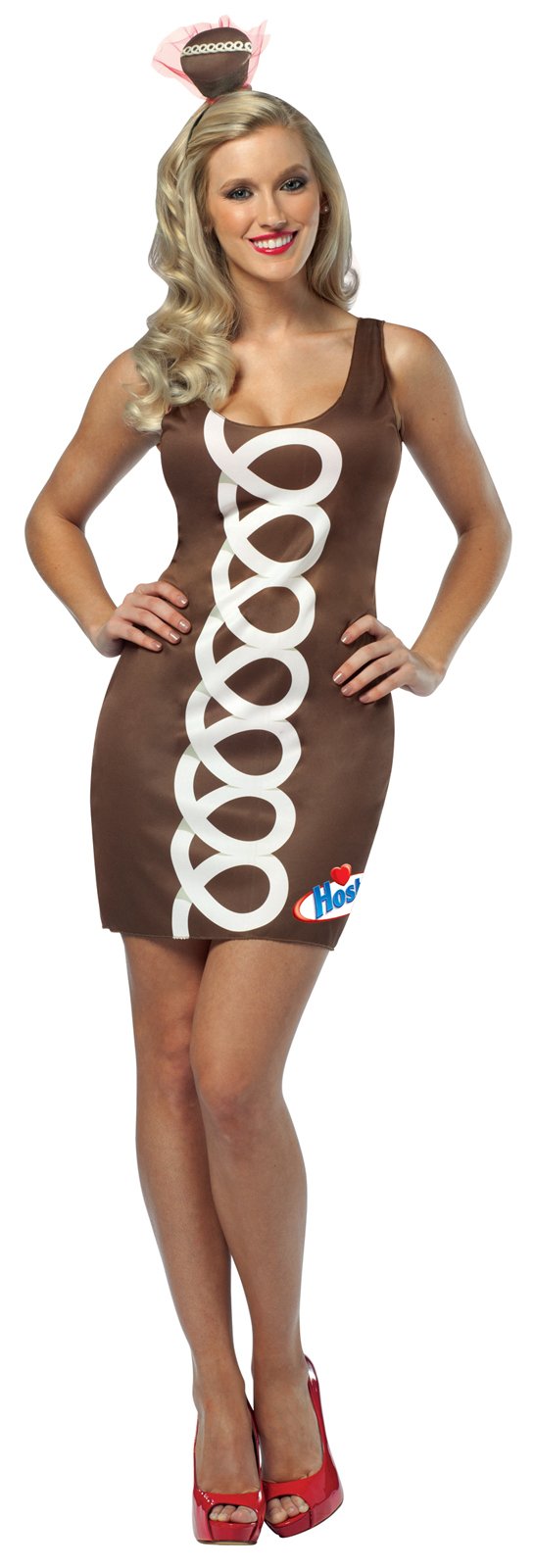 Hostess - Cupcake Dress Adult Costume - Click Image to Close