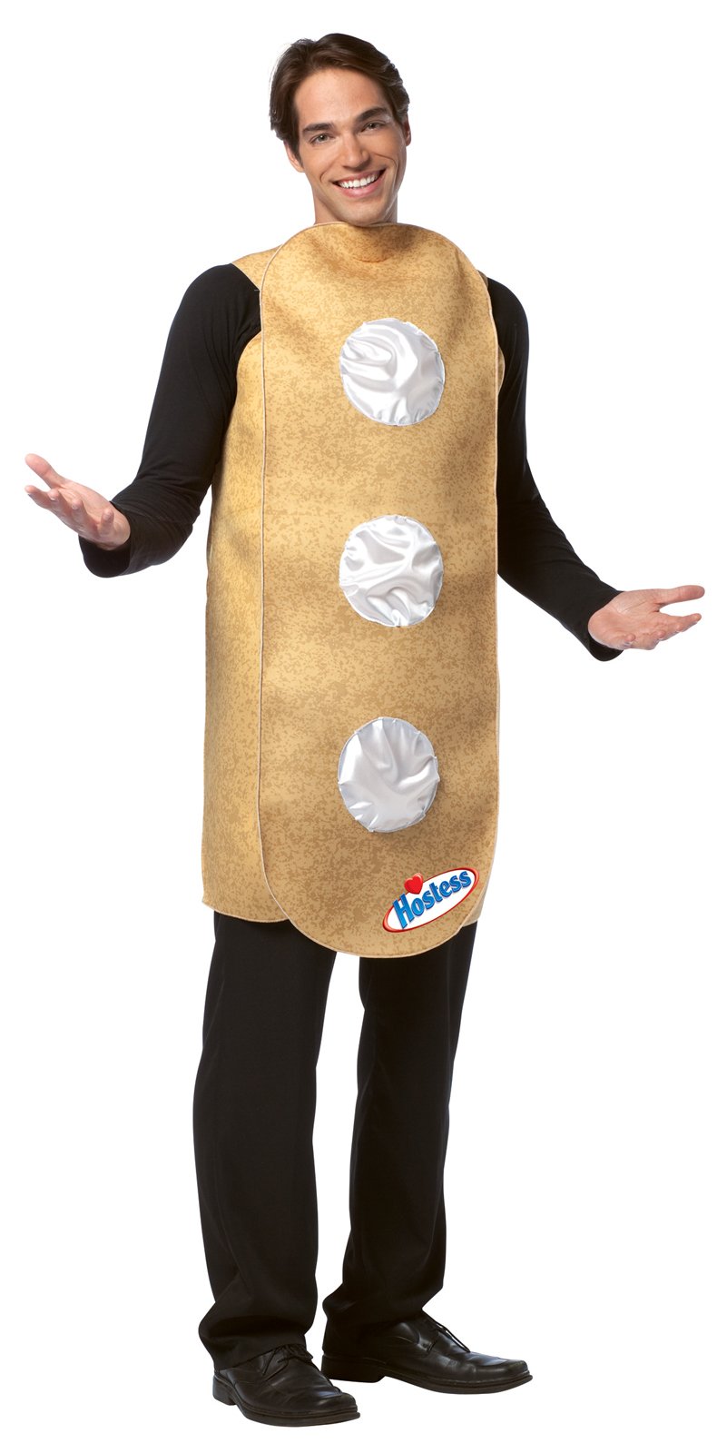 Hostess - Twinkie Cake Adult Costume - Click Image to Close