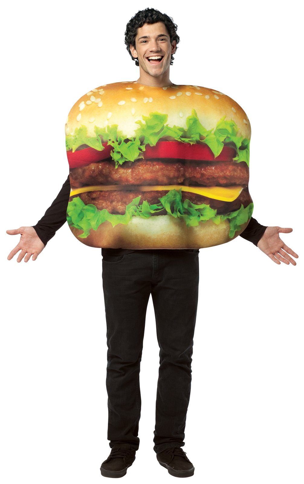 Cheeseburguer Adult Costume - Click Image to Close