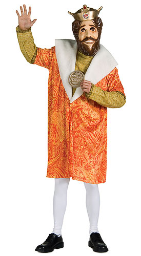 Adult Burger King Costume - Click Image to Close